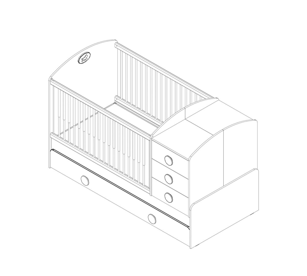 Babybett Baby Cotton Umbaubar 11