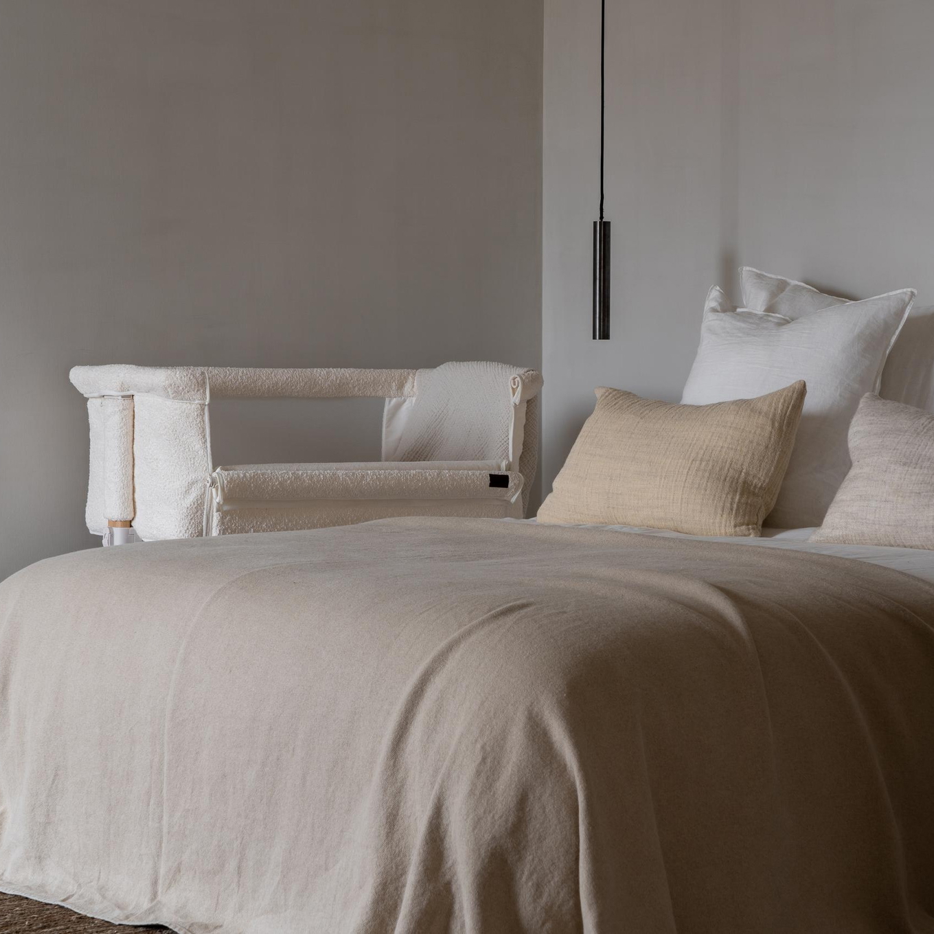 Beistellbett Side-By-Side Natural Cream 3