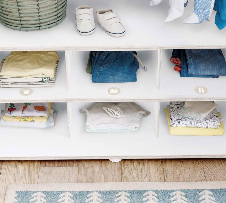 Kleiderschrank Montes Weiss, 3-türig 4