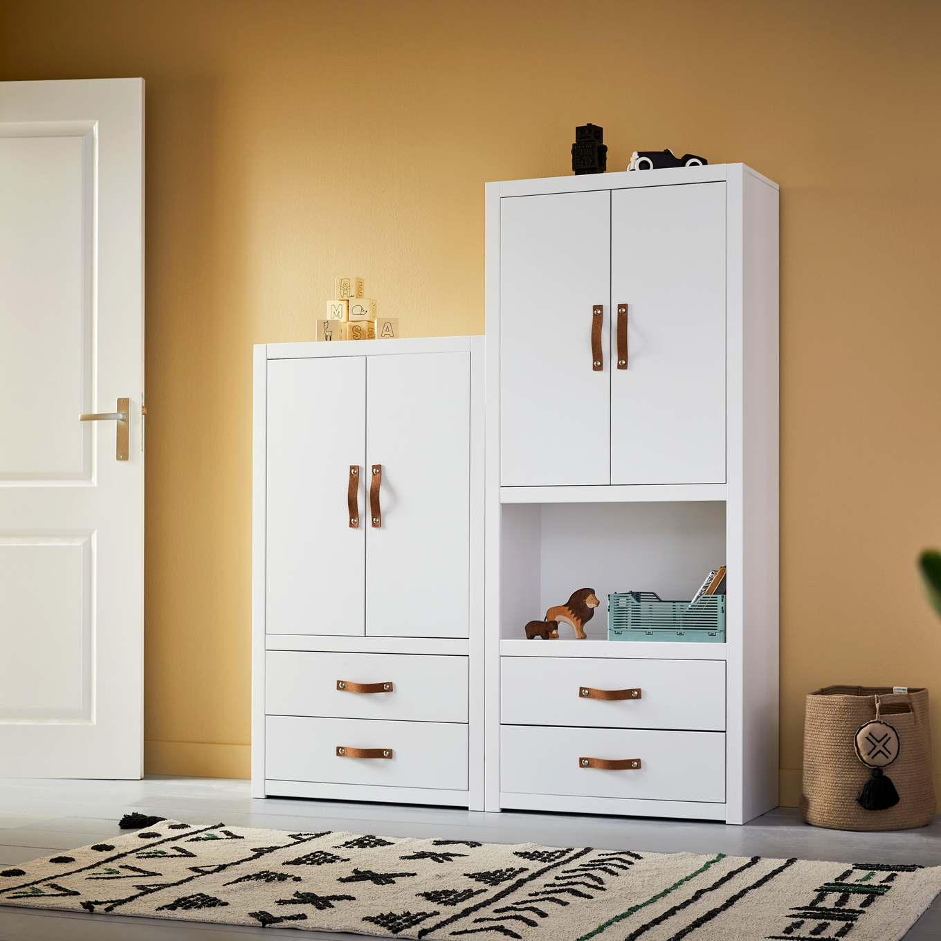 Regal 5 Fächer Weiss 2