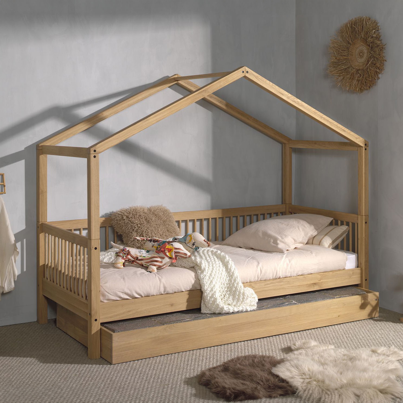 Hausbett Forrest inkl. Ausziehkasten Holz #2