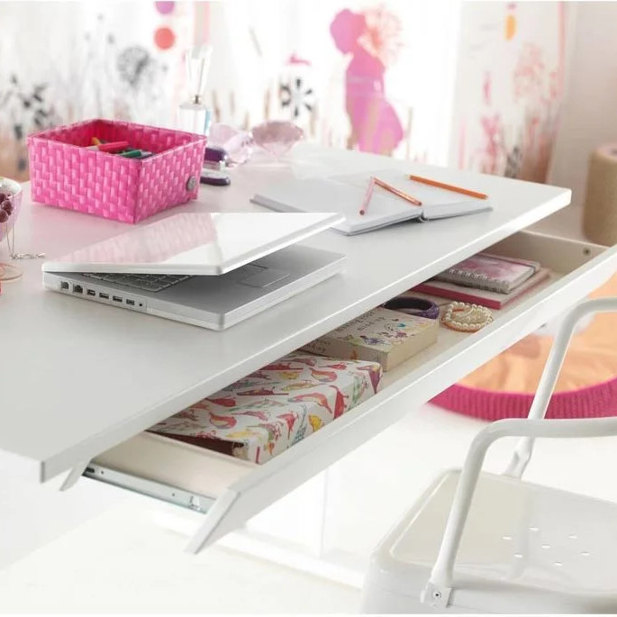 Schublade für höhenverstellbare Schreibtische Weiss #2