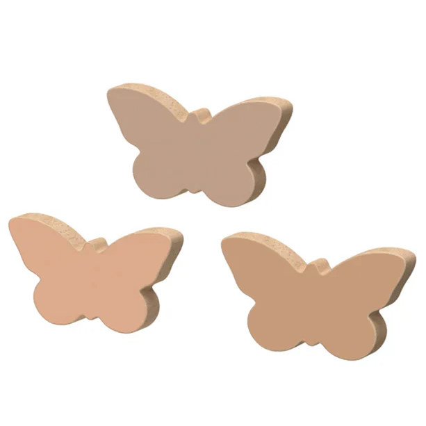 Wandhaken Schmetterling 3er Set