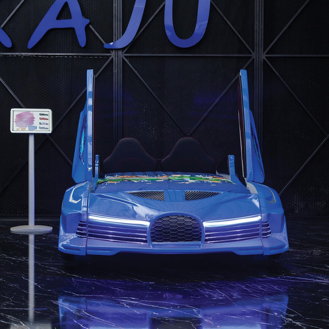 Autobett Speedster  Blau 3