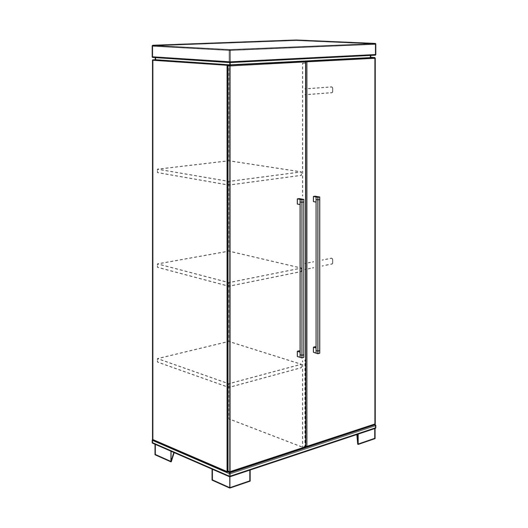 Kleiderschrank Kira 2-türig, Nautik 4