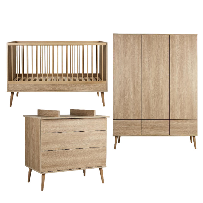 Babyzimmer Flow Set 3-teilig  Honey Ash 1