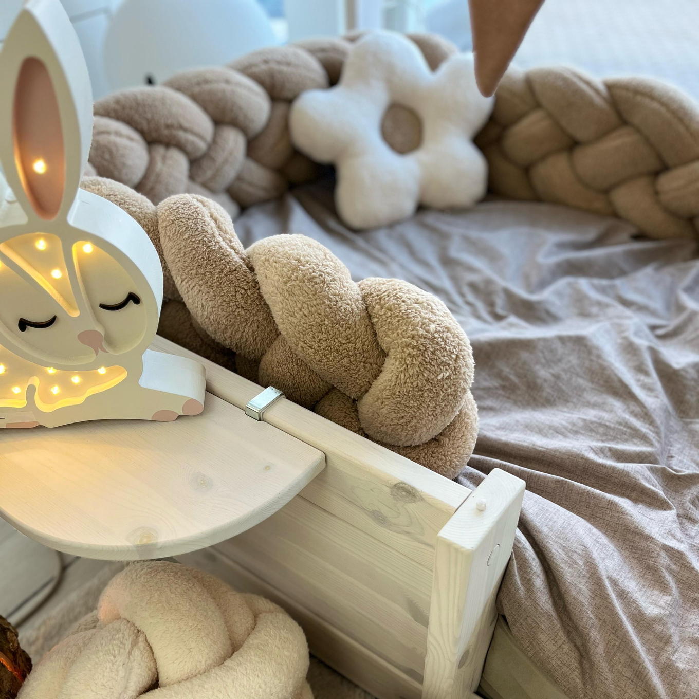 Dekokissen Blume Weiss 4