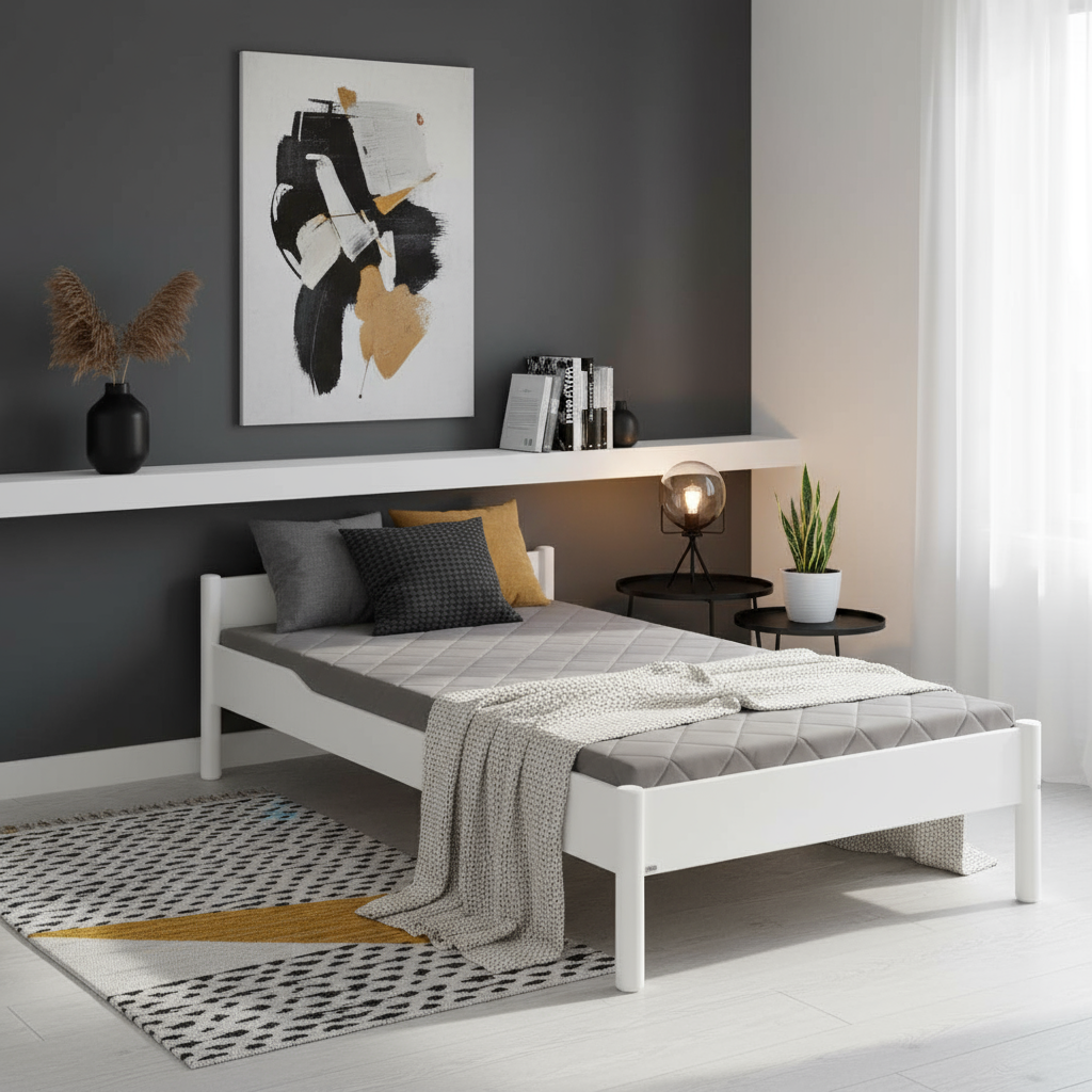 Bett Ylvie II Weiss, 90 x 200 cm #2