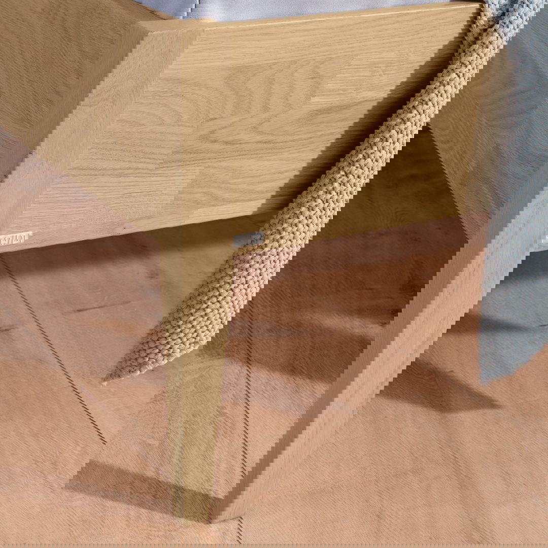 Bett Sten mit gepolstertem Betthaupt Dunkelrosa, 90 x 200 cm 2