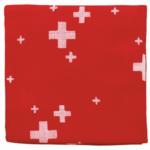 Gaze Spucktuch Rot Swiss