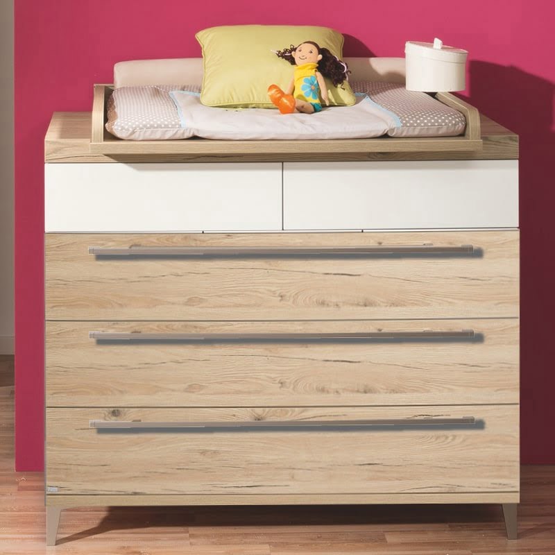 Kommode Remo Schmal Front 3x Eiche #2