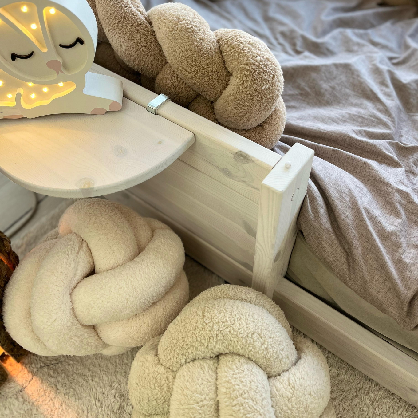 Dekokissen Knoten Beige 3