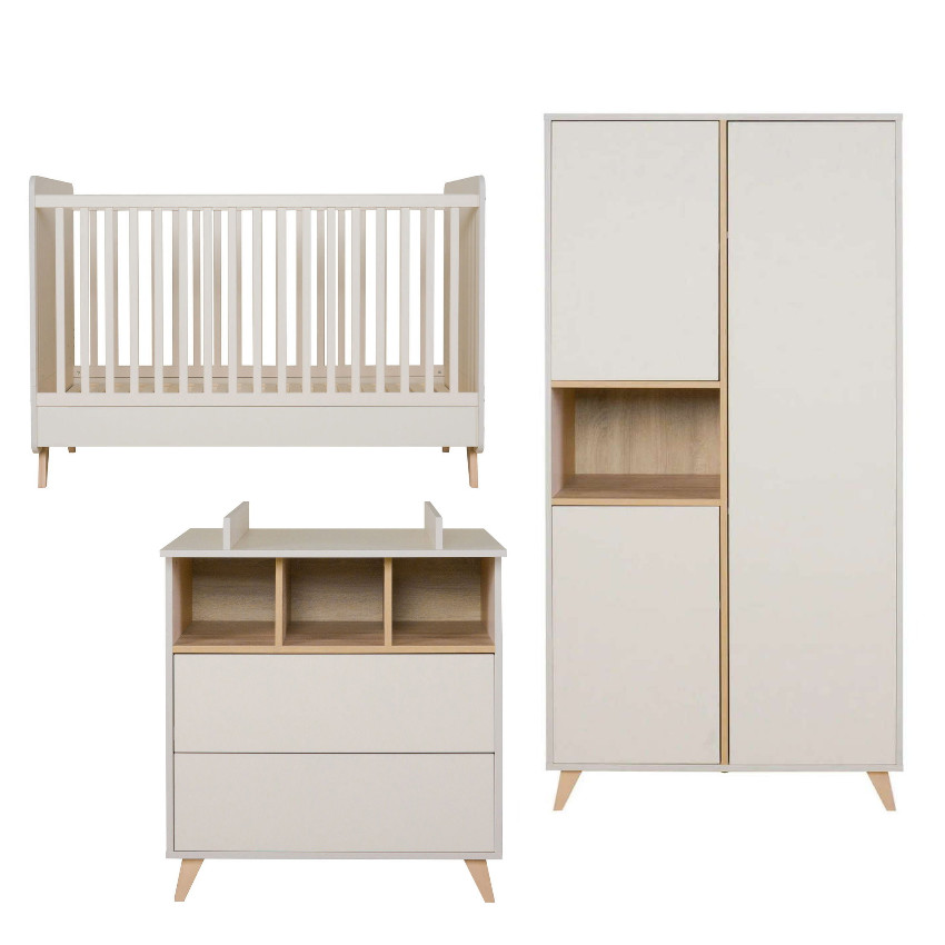 Babyzimmer Loft Set 3-teilig (2-türig) Clay