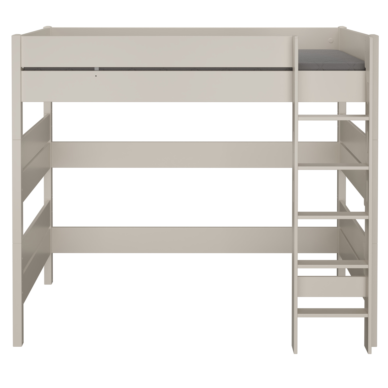 Hochbett Tiago Beige, mit gerader Leiter, 90 x 200 cm #2