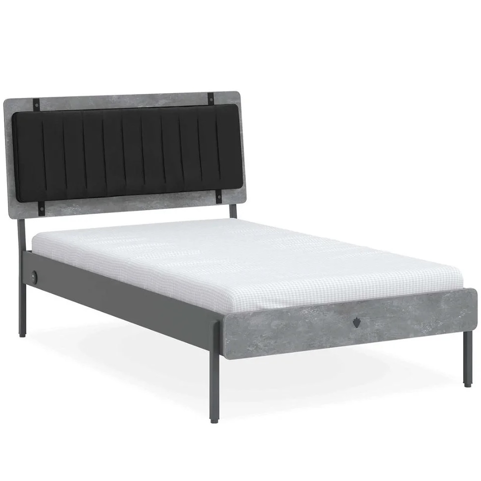 Bett Space Gray  Standard, 120 x 200 cm