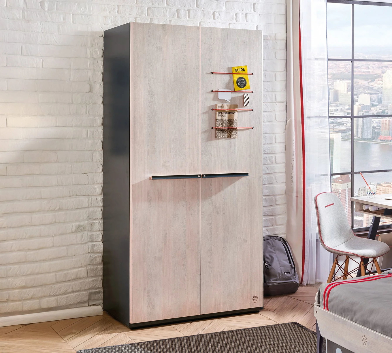 Kleiderschrank Trio 2-türig #2