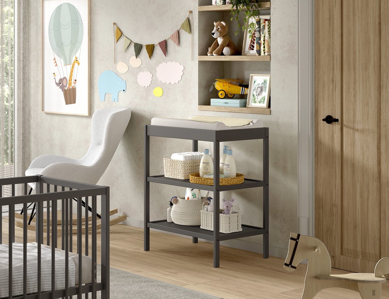 Wickeltisch Dino Anthrazit 3