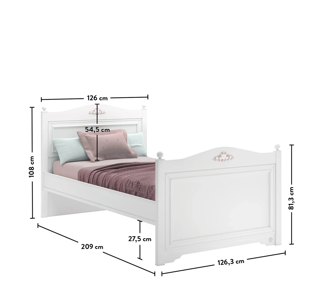 Bett Rustik Standard, 120 x 200 cm 8