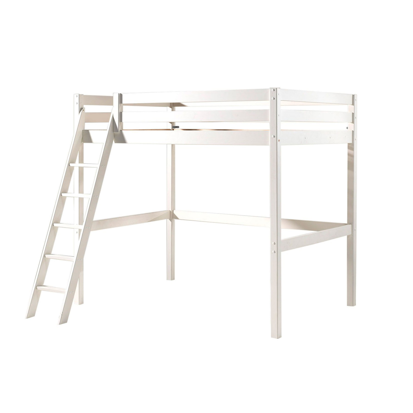 Hochbett Pino 140 x 200 cm Weiss