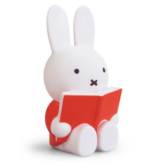 Spardose Miffy liest Buch Rot