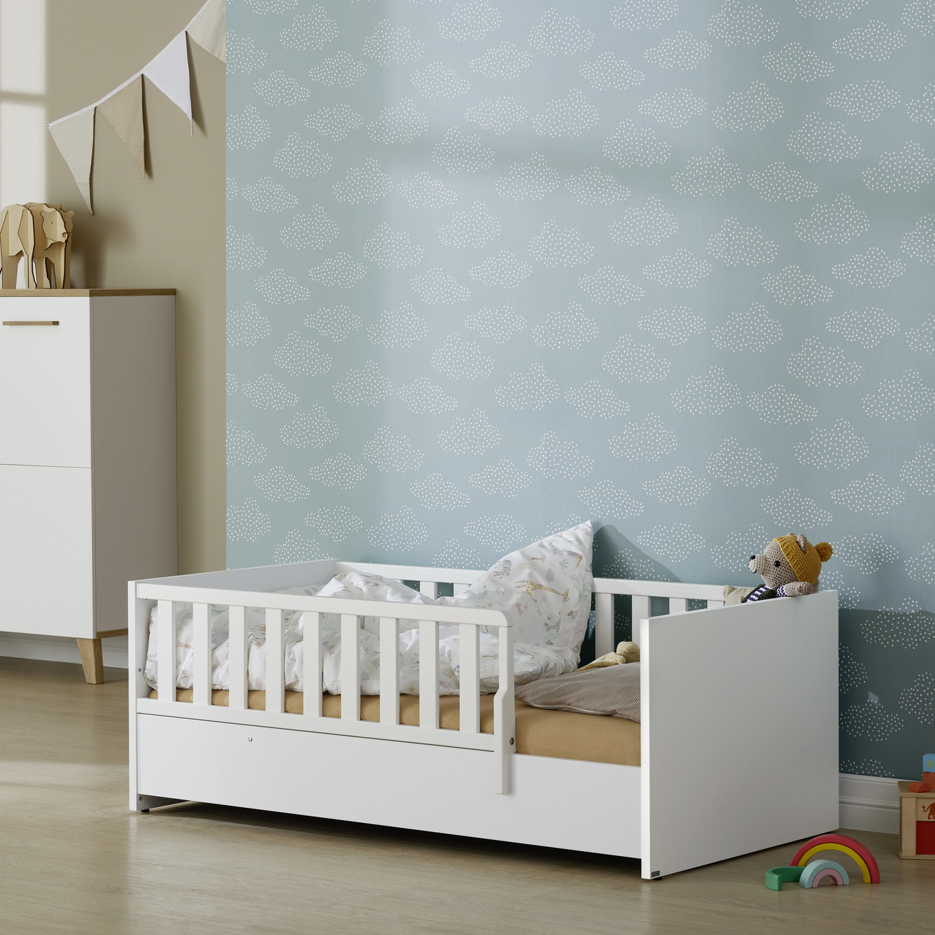 Bodenbett Little Snu 70 x 140 cm Weiss #2