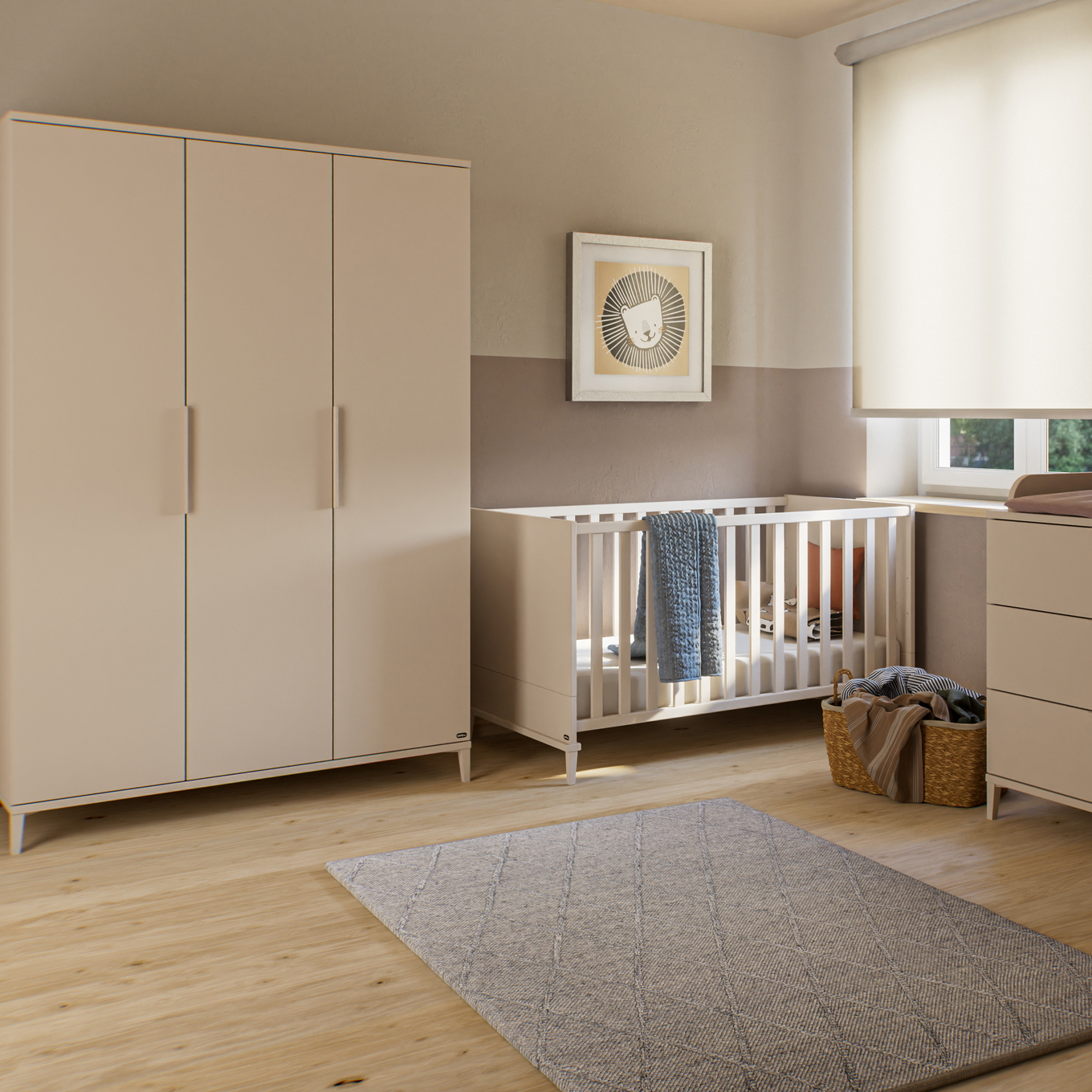 Kleiderschrank Sister Lou Yuny 3-türig 3