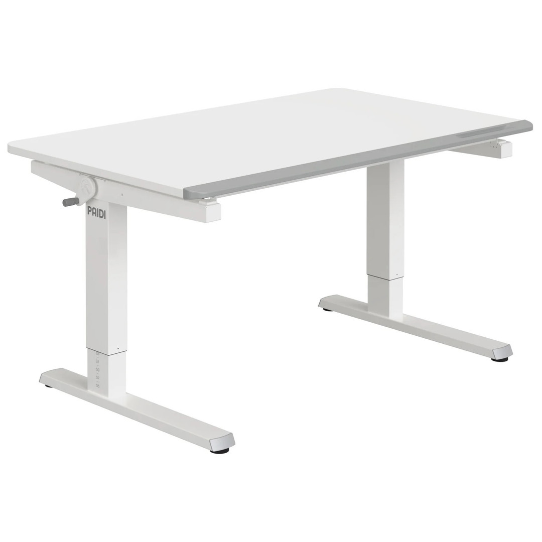 Schreibtisch Teenio Weiss Grau, Weiss