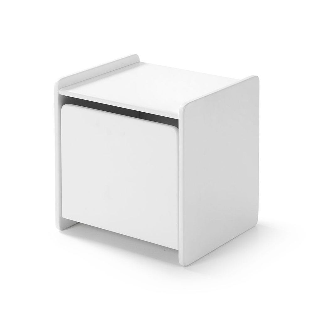 Nachttisch Kiddy Weiss