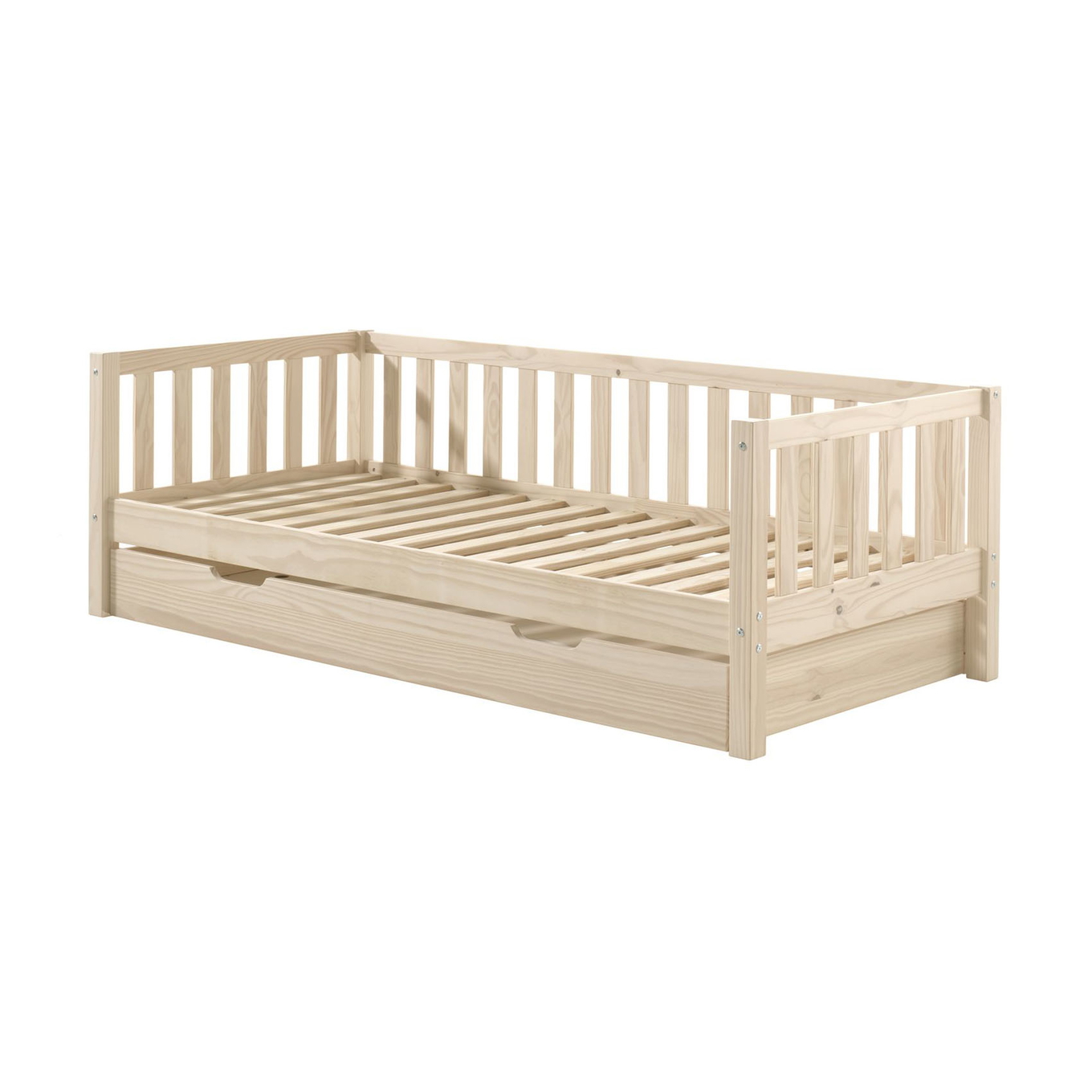 Kojenbett Fritz inkl. Ausziehkasten Holz