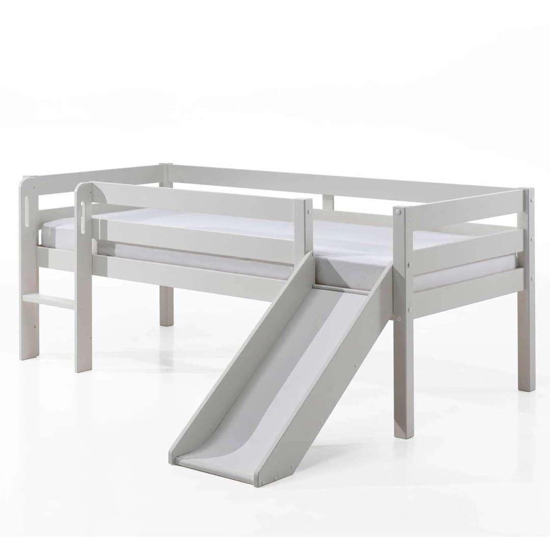 Bett Pino mit Rutsche Weiss, Standard