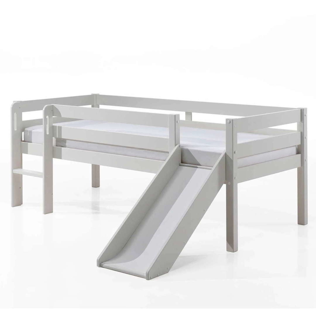 Bett Pino mit Rutsche Weiss, Standard