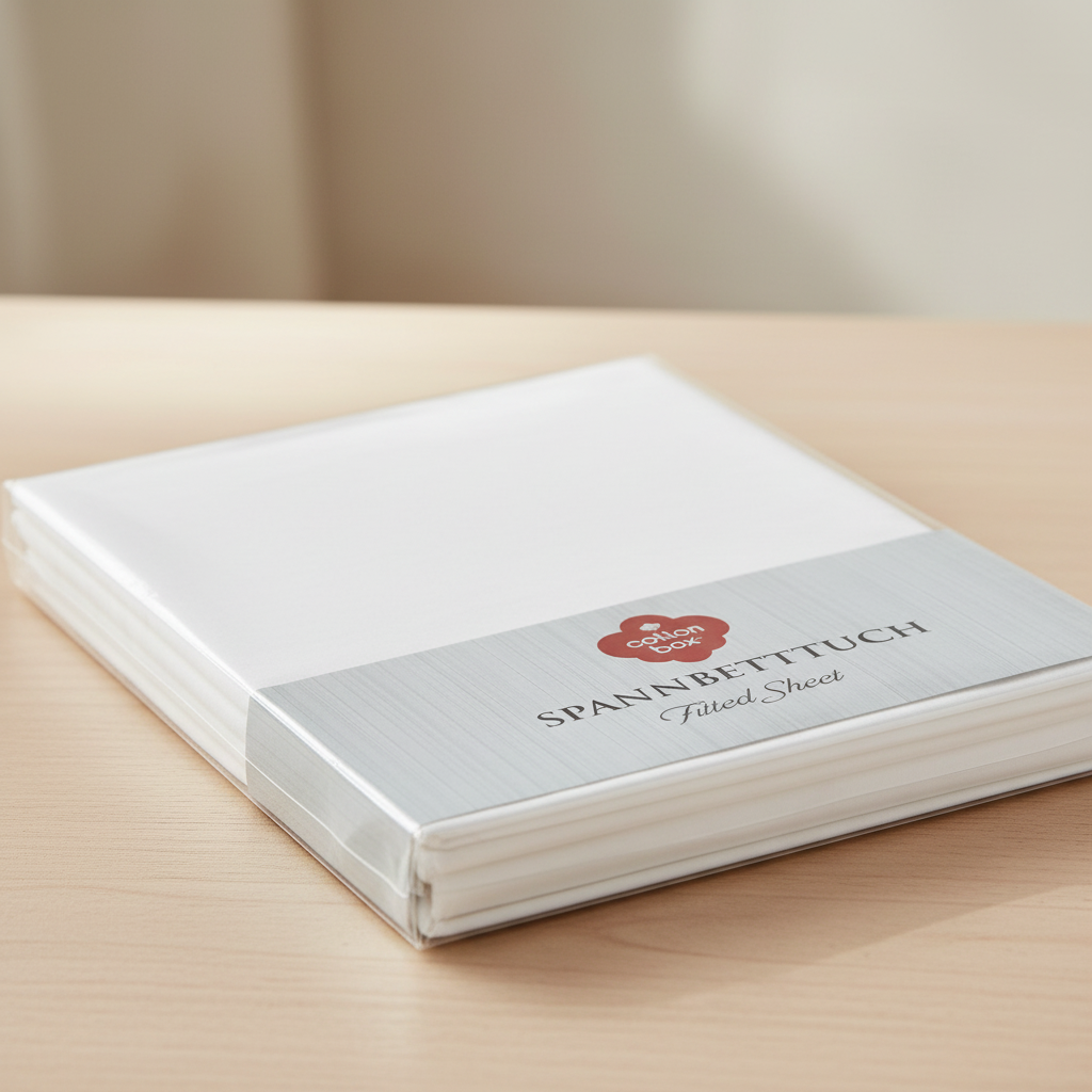 Fixleintuch Cotton Box Weiss, 120 x 200 cm #2