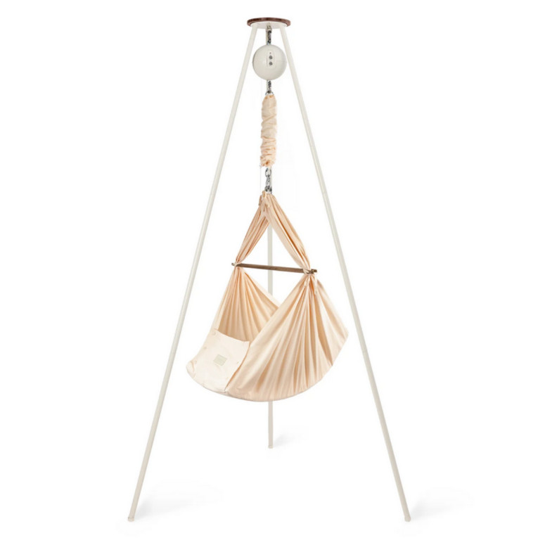 Federwiege Bundle Connect Weiss Rose Cloud