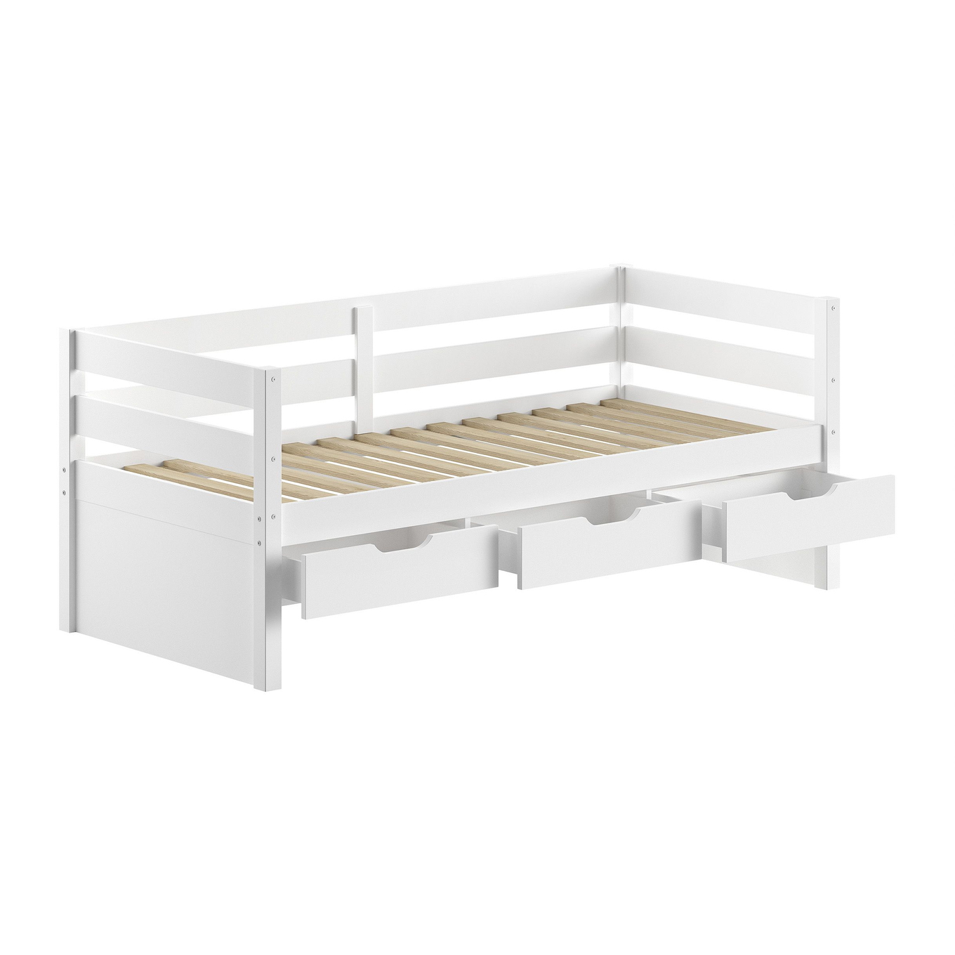 Kojenbett Margrit mit Schubladen Weiss 4