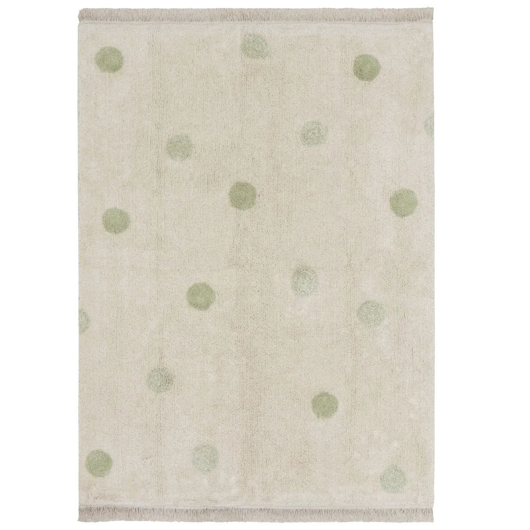 Teppich Hippy Dots Olive