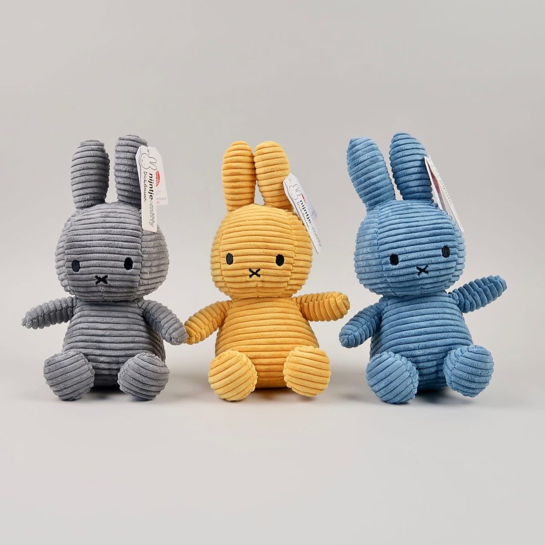 Miffy Kordsamt Grau 33cm 6
