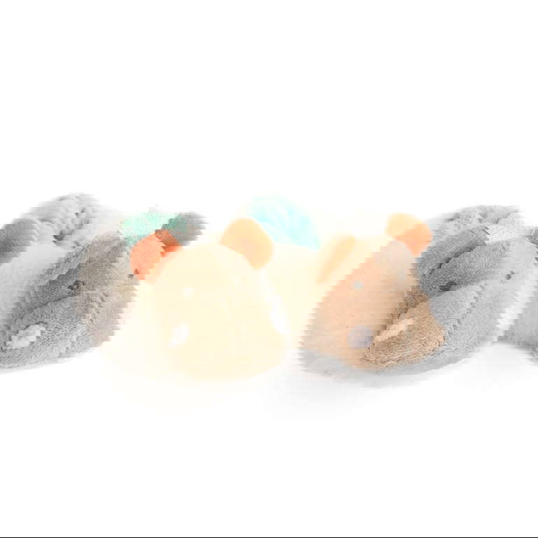 Füsslinge mit Rassel Hippo 3