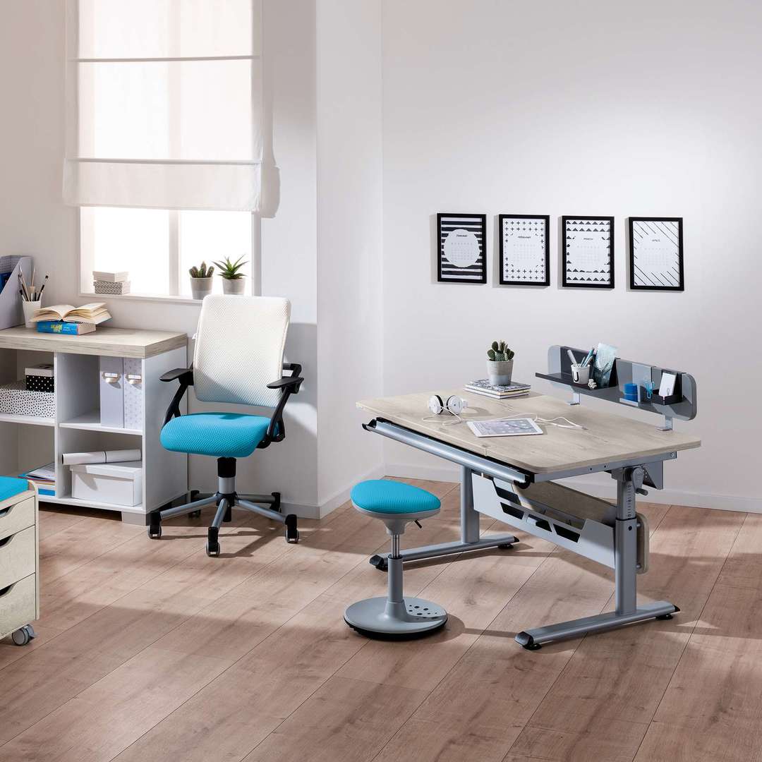 Schreibtisch Diego 120 Silber Beige #2