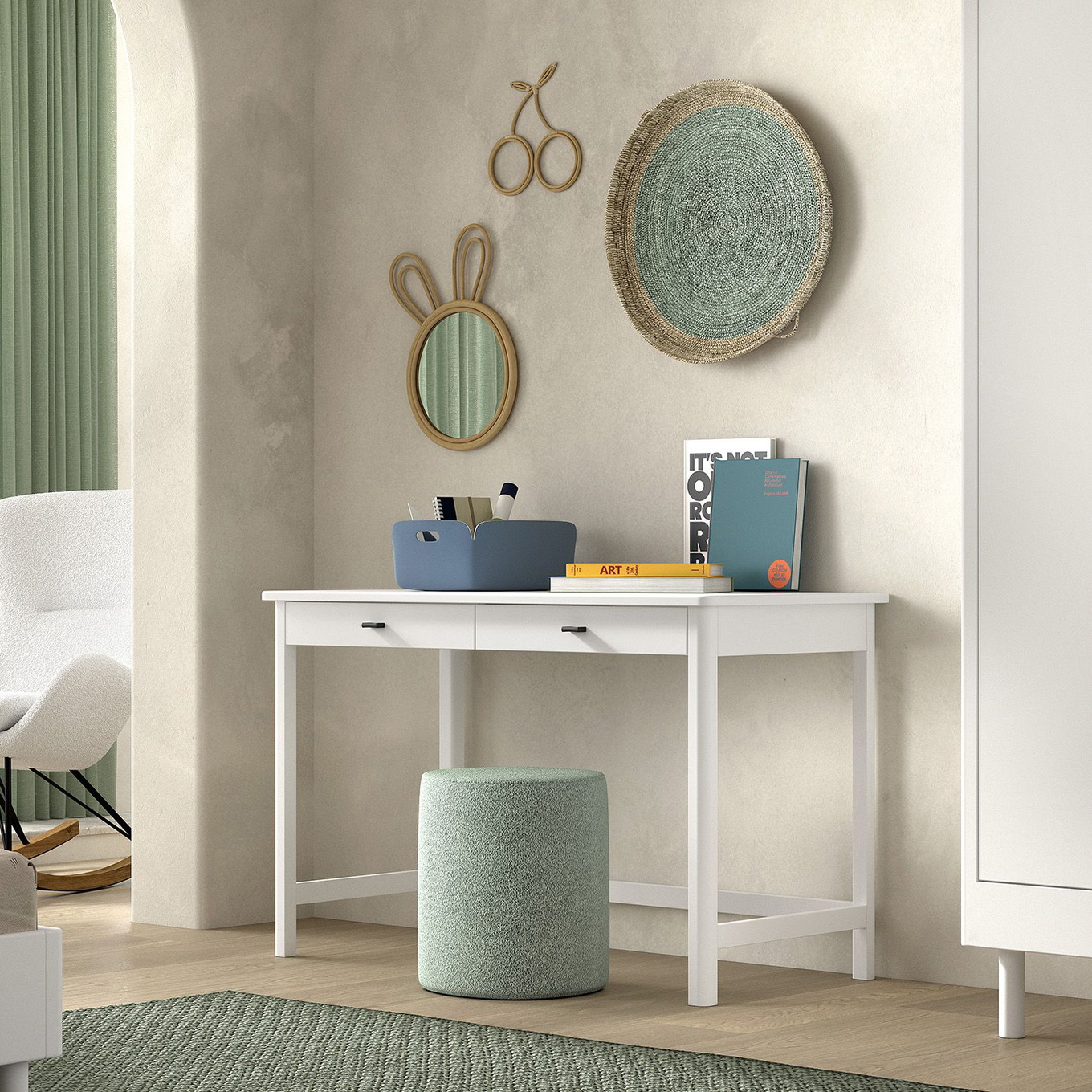 Schreibtisch Forrest Weiss 3