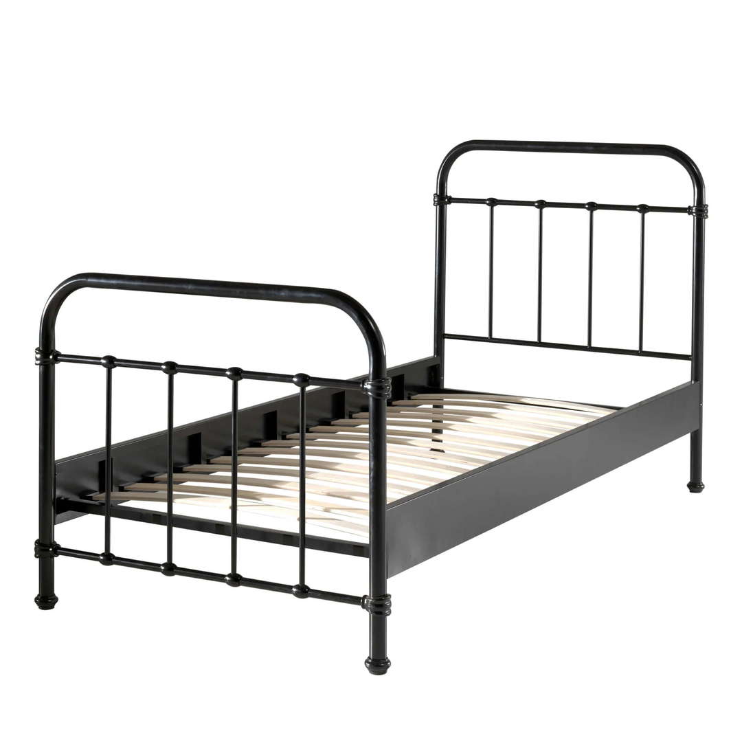 Metallbett New York Schwarz