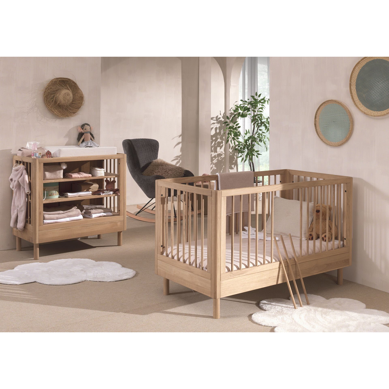 Babyzimmer Forrest Eiche 2-teilig Set B #2