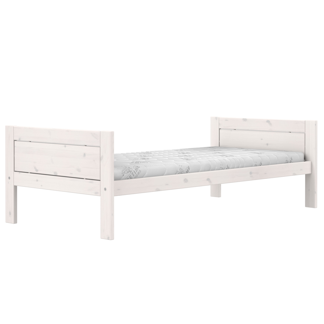 Bett Lifetime Weiss lasiert, 90 x 200 cm