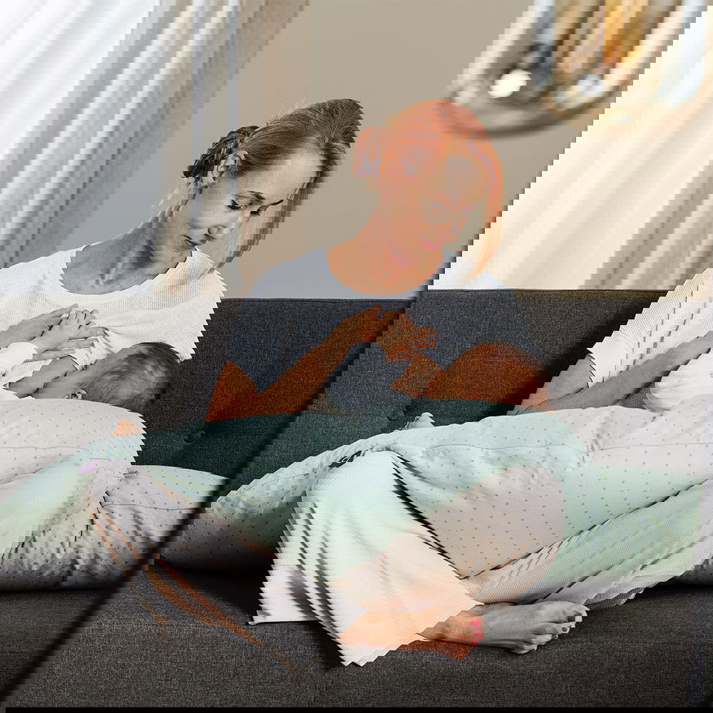 Elastische Stillkissen Fische Mint #2