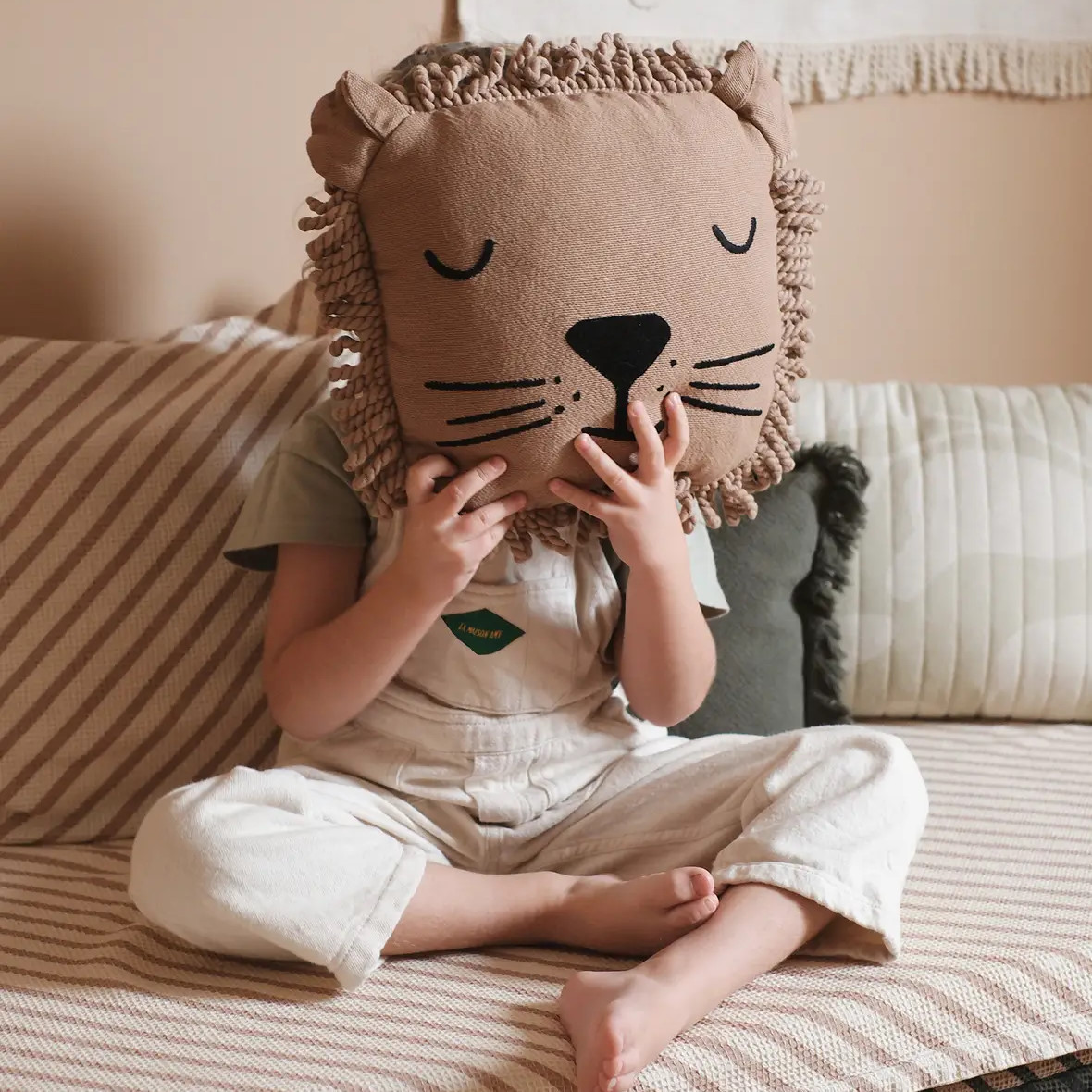 Dekokissen Löwe Braun #2