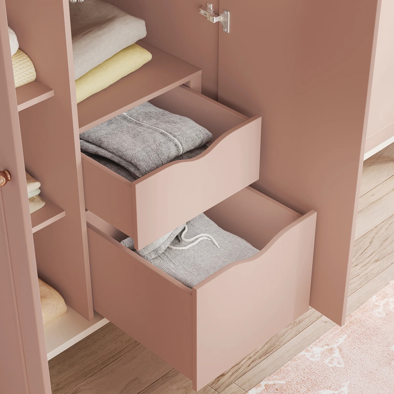 Kleiderschrank Elegance 4-türig mit Spiegel 4