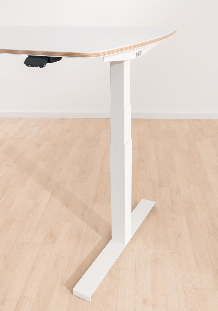 Schreibtisch E-Lion 1 130 Weiss Beige 5