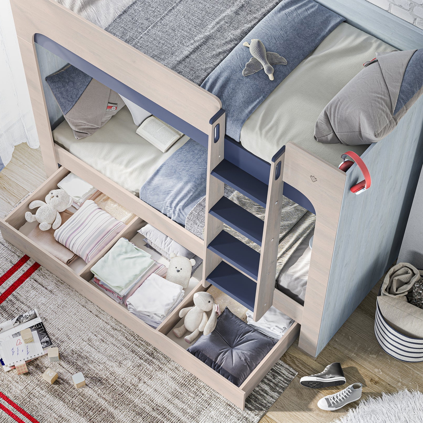 Ausziehkasten Trio mit Fächern #2