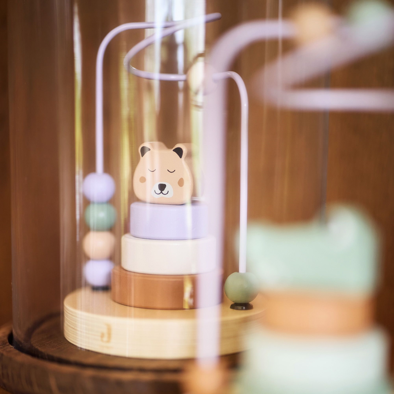 Aktivitätsspirale aus Holz Gepard  #2