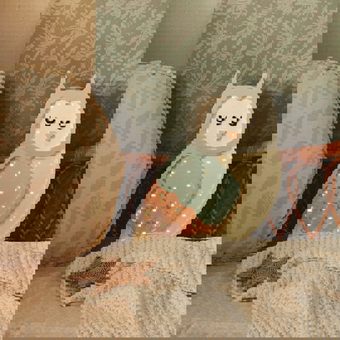 Nachtlampe Eule Pastel Rainbow #2