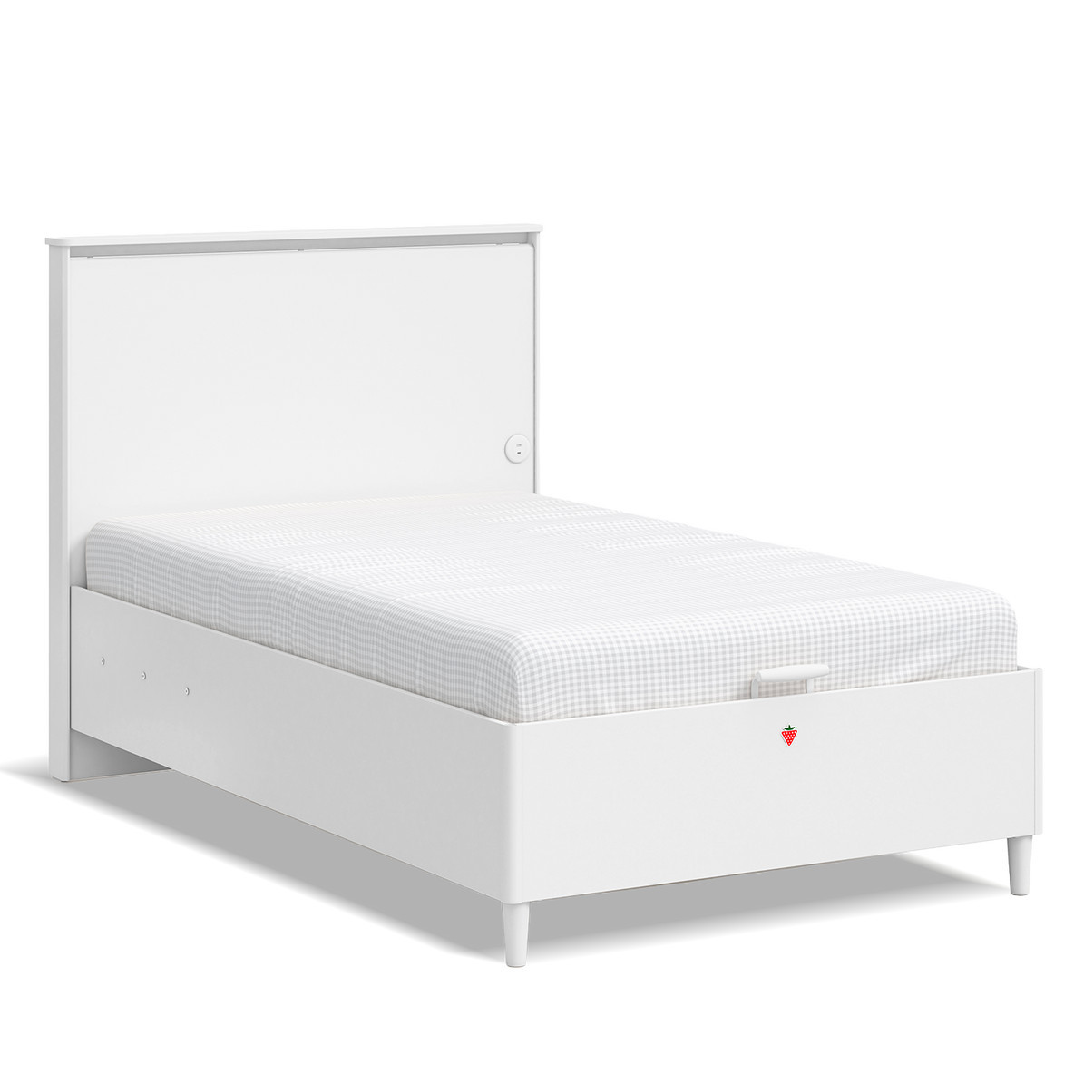 Bett Varia White mit Stauraum, 120 x 200 cm